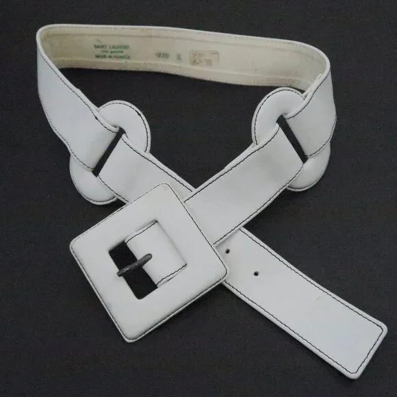 YSL give gauche Leather belt